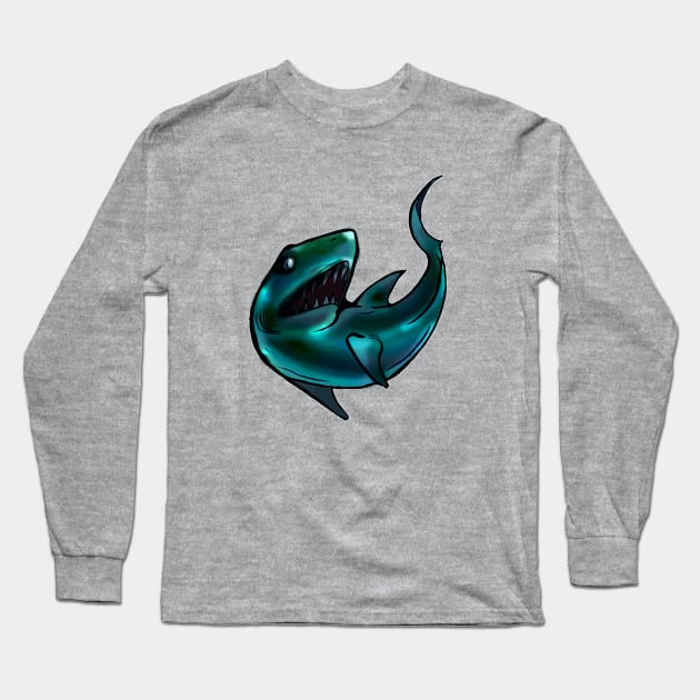 Megalodon Long Sleeve T-Shirt by Perryology101